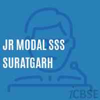 Jr Modal Sss Suratgarh Senior Secondary School Logo