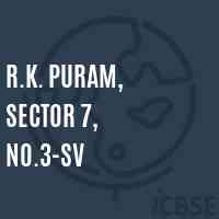 R.K. Puram, Sector 7, No.3-SV Senior Secondary School Logo