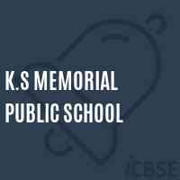 K.S Memorial Public School Logo
