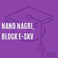 Nand Nagri, Block E-SKV Senior Secondary School Logo