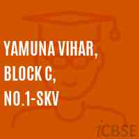 Yamuna Vihar, Block C, No.1-SKV Senior Secondary School Logo