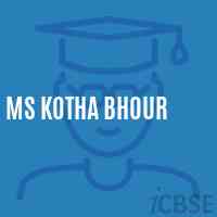 Ms Kotha Bhour Middle School Logo