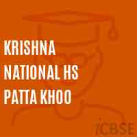 Krishna National Hs Patta Khoo Secondary School Logo
