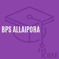 Bps Allaipora Primary School Logo