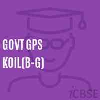 Govt Gps Koil(B-G) Primary School Logo