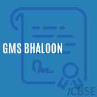 Gms Bhaloon Middle School Logo