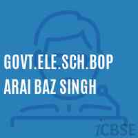 Govt.Ele.Sch.Boparai Baz Singh Primary School Logo