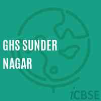 Ghs Sunder Nagar Secondary School Logo
