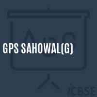 Gps Sahowal(G) Primary School Logo