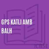 Gps Katli Amb Balh Primary School Logo