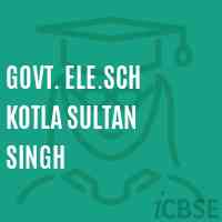 Govt. Ele.Sch Kotla Sultan Singh Primary School Logo