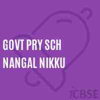 Govt Pry Sch Nangal Nikku Primary School Logo