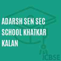 Adarsh Sen Sec School Khatkar Kalan Logo