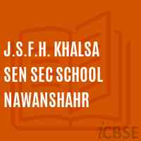 J.S.F.H. Khalsa Sen Sec School Nawanshahr Logo
