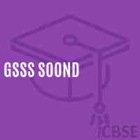 Gsss Soond High School Logo