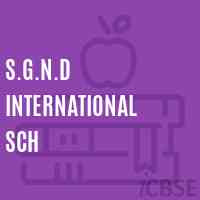 S.G.N.D International Sch Middle School Logo