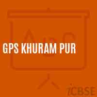 Gps Khuram Pur Primary School Logo