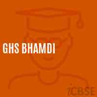 Ghs Bhamdi Secondary School Logo