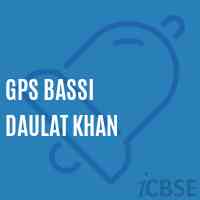 Gps Bassi Daulat Khan Primary School Logo