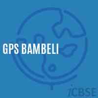 Gps Bambeli Primary School Logo