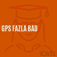 Gps Fazla Bad Primary School Logo