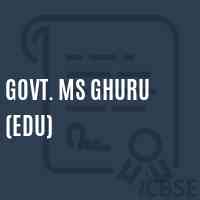 Govt. Ms Ghuru (Edu) Middle School Logo