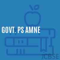 Govt. Ps Amne Primary School Logo