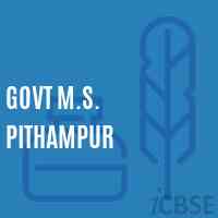 Govt M.S. Pithampur Secondary School Logo
