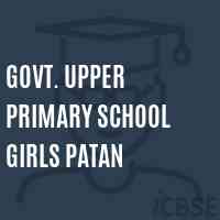 Govt. Upper Primary School Girls Patan Logo