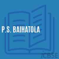 P.S. Baihatola Primary School Logo