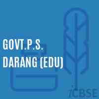 Govt.P.S. Darang (Edu) Primary School Logo