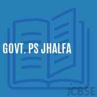 Govt. Ps Jhalfa Primary School Logo