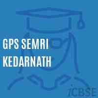 Gps Semri Kedarnath Primary School Logo
