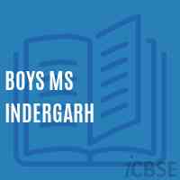 Boys Ms Indergarh Middle School Logo