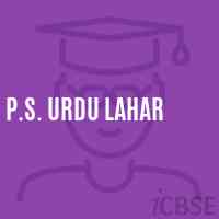 P.S. Urdu Lahar Primary School Logo