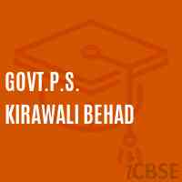 Govt.P.S. Kirawali Behad Primary School Logo
