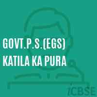 Govt.P.S.(Egs) Katila Ka Pura Primary School Logo