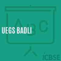 Uegs Badli Primary School Logo