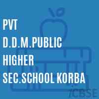 Pvt D.D.M.Public Higher Sec.School Korba Logo