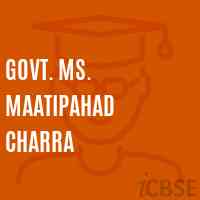 Govt. Ms. Maatipahad Charra Middle School Logo