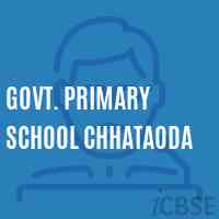 Govt. Primary School Chhataoda Logo