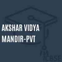 Akshar Vidya Mandir-Pvt Middle School Logo