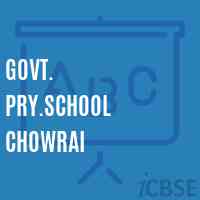Govt. Pry.School Chowrai Logo