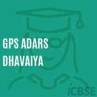 Gps Adars Dhavaiya Middle School Logo