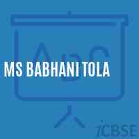 Ms Babhani Tola Middle School Logo
