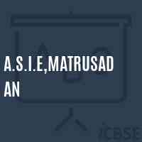 A.S.I.E,Matrusadan Middle School Logo