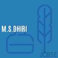 M.S.Dhiri Middle School Logo