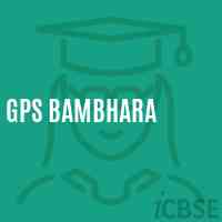 Gps Bambhara Primary School Logo