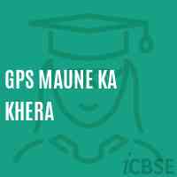 Gps Maune Ka Khera Primary School Logo