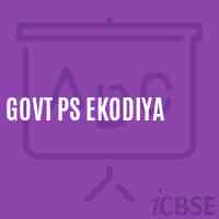 Govt Ps Ekodiya Primary School Logo